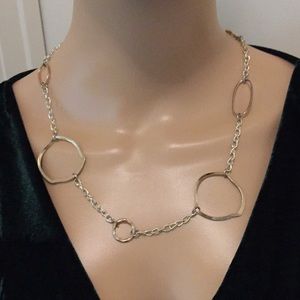 Dressbarn Two-Tone Silver & Gold Link Necklace (EUC)